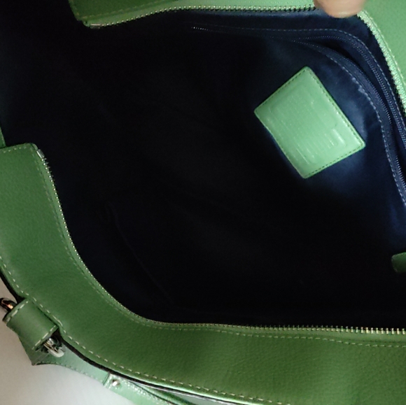 Coach C1053 F14684 Penelope Large Handbag Tote Green Pebble Leather Pockets RARE - Picture 12 of 13